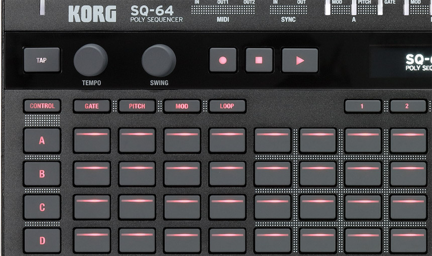 Korg SQ-64 Close