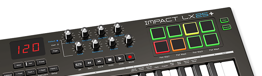 Nektar Impact LX25+ Pads